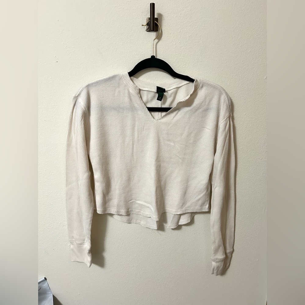 Wild Fable Waffle Knit V Neck
